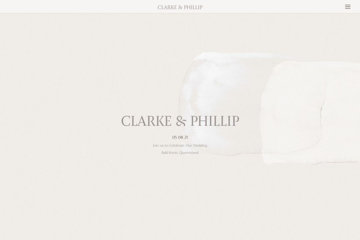 Clarke Wedding Website