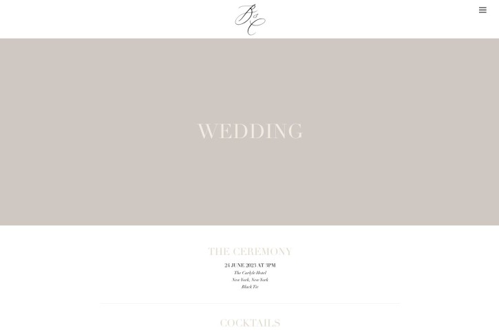 Blair Wedding Website