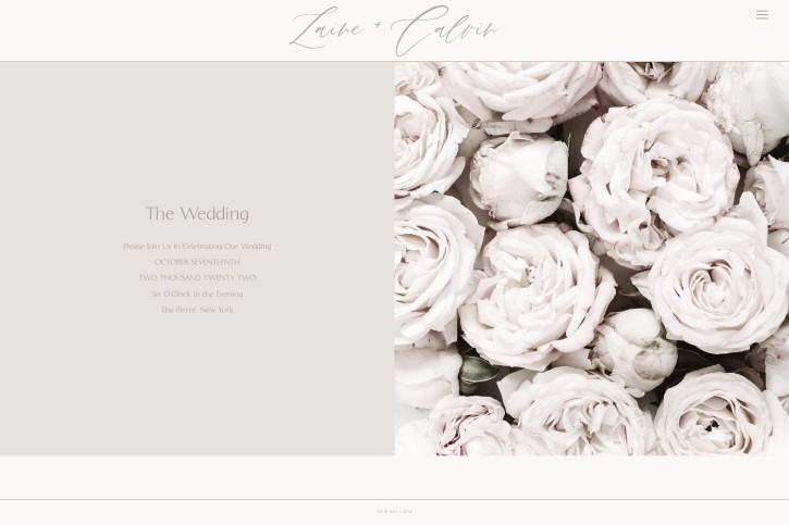 Calvin Wedding Website