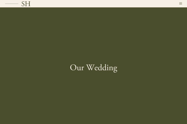 Hunter Wedding Website