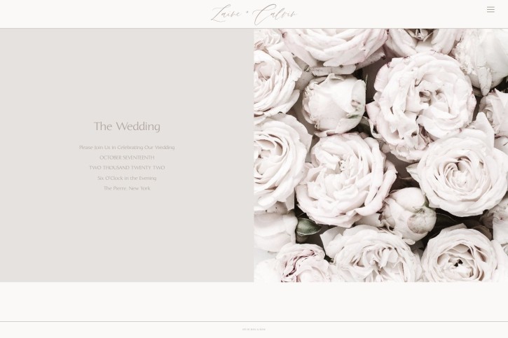 Calvin Wedding Website