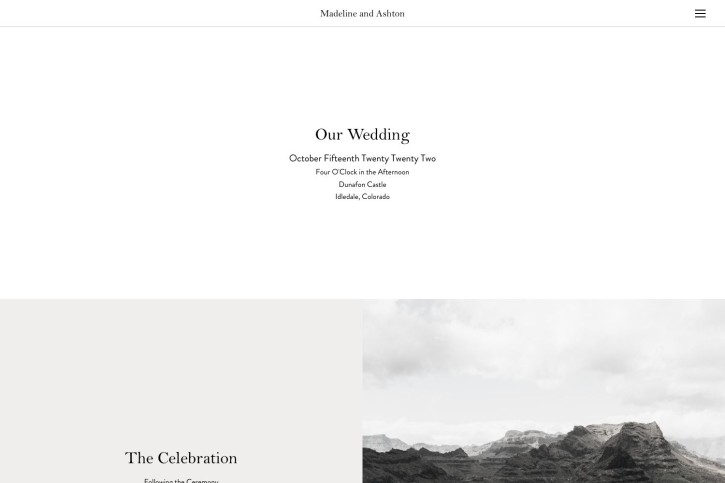 Ashton Wedding Website