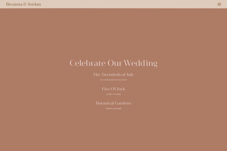 Breanna Wedding Website