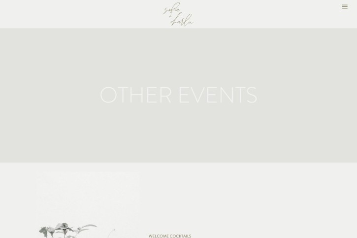 Sofia Wedding Website