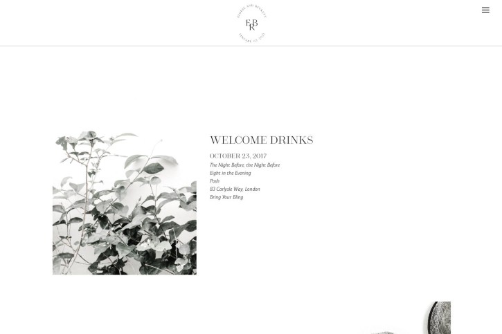Carrara Vineyard Wedding Website