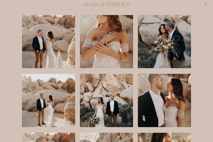 Avery Wedding Website