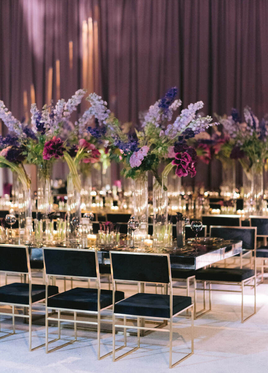 Best Places for a Colorful Wedding: A colorful muted reception setup at Four Seasons Hotel Baltimore.