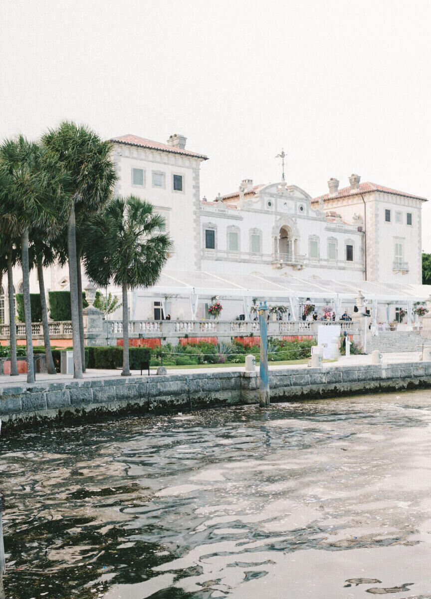 A glam, garden wedding on the Miami waterfront.