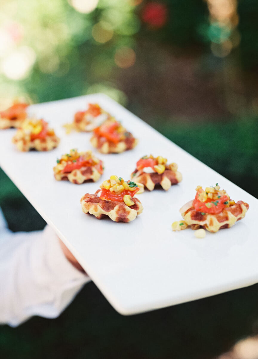 Learn more about the wedding caterer from Carrie and James' outdoor wedding