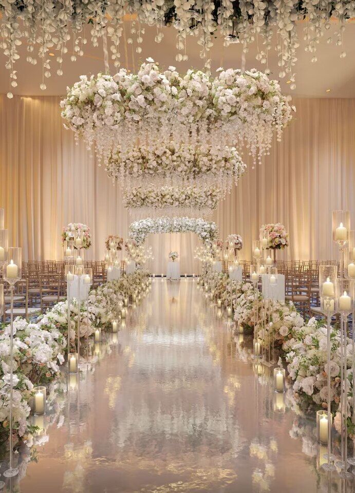 Wedding News: The St. Regis Chicago decorated for a wedding ceremony.