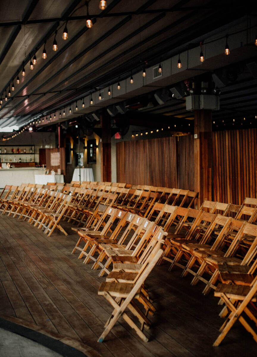 Best Wedding Venues for Creative Couples: The Box House Hotel set up for a ceremony.