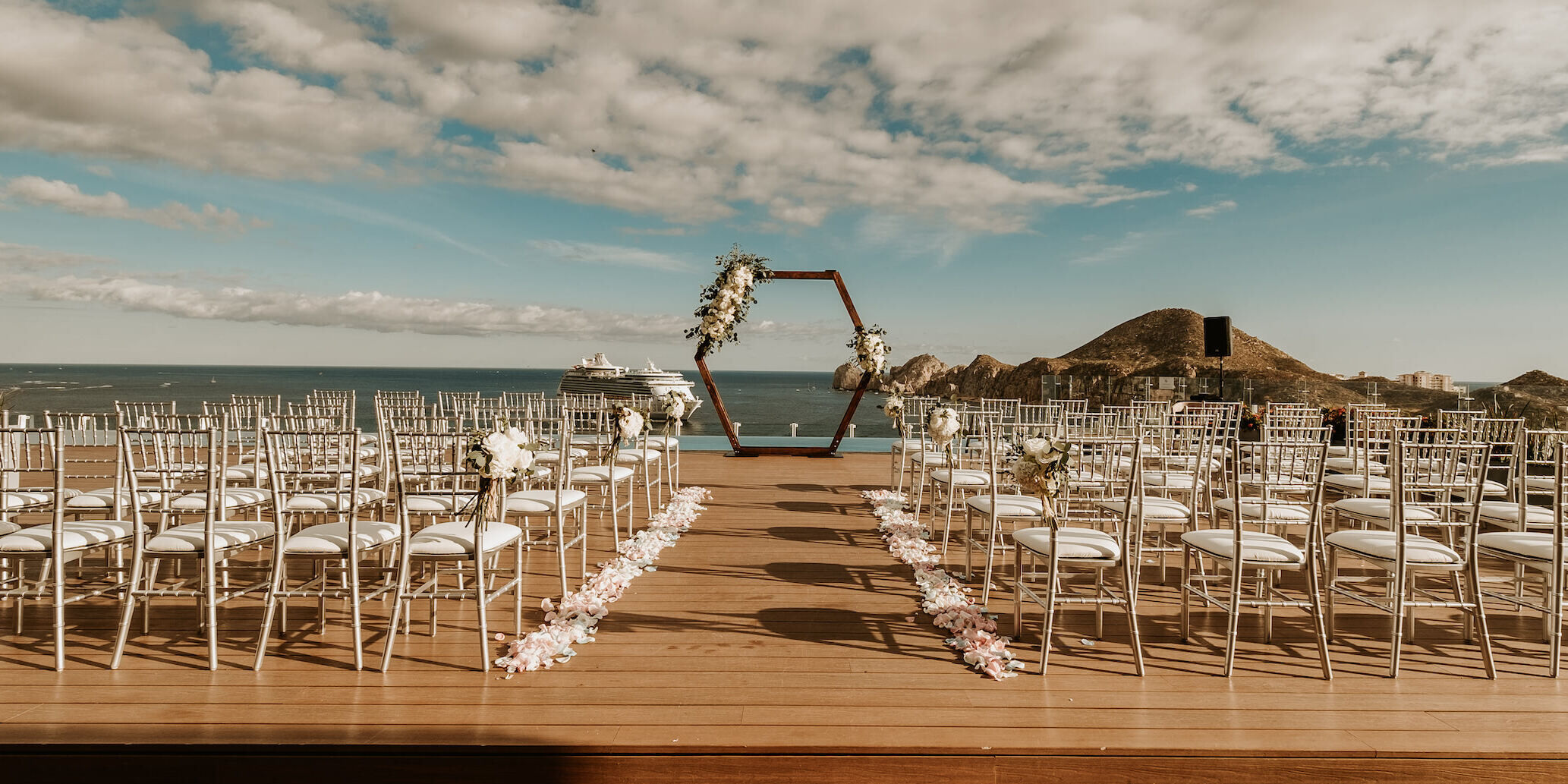 Wedding News: A wedding ceremony set up at Corazón Cabo Resort & Spa.