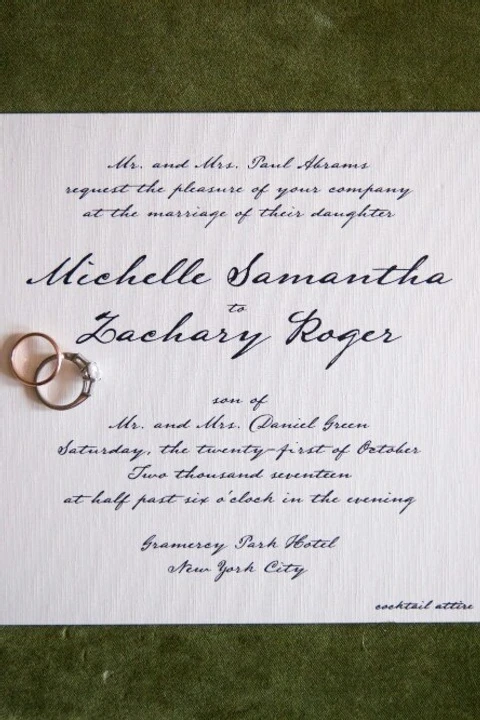 A Formal Wedding for Michelle and Zachary