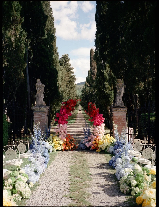 A Rainbow Wedding for Alexandra and Dominic