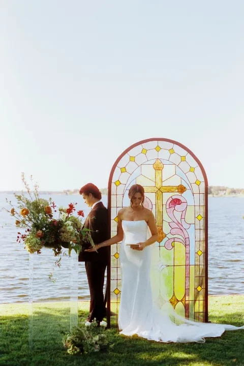 A Colorful Wedding for Aubrey and Graham