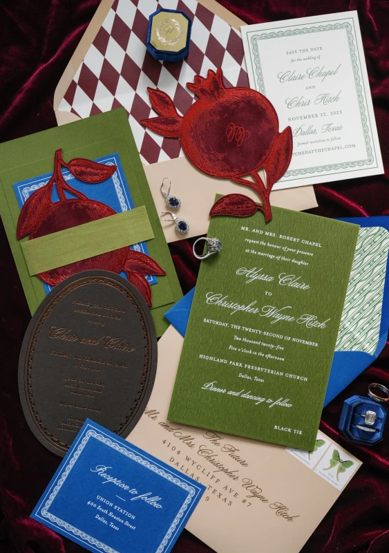 A Gem-Toned Wedding for Claire and Chris