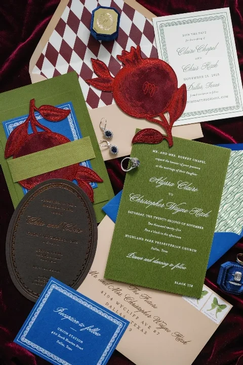 A Gem-Toned Wedding for Claire and Chris