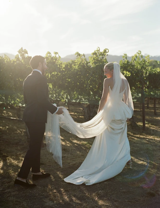 A Napa Wedding That Moved from Olive Grove to Orange Velvet