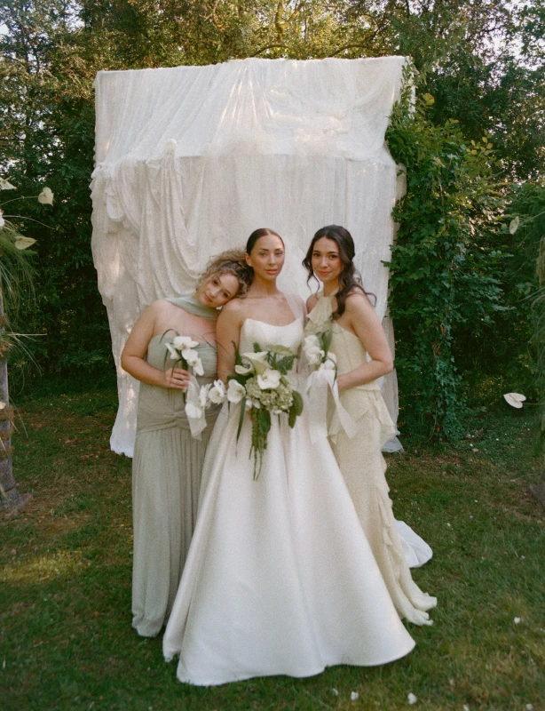 A French Château Wedding Draped, Pooled and Sculpted in Ivory