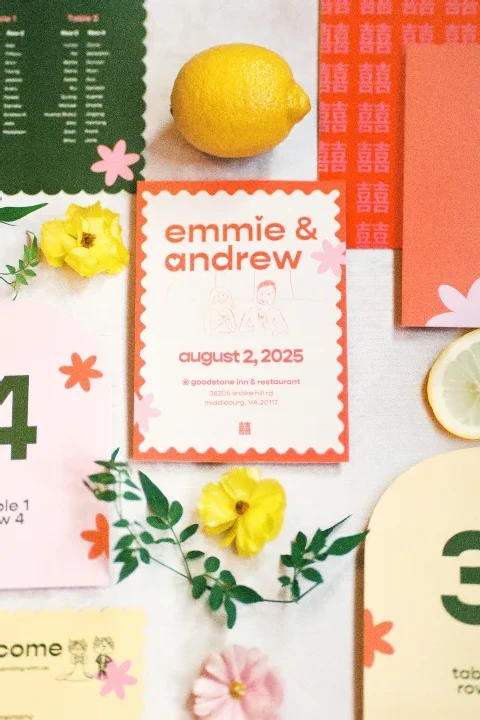 A Colorful Wedding for Emmie and Andrew