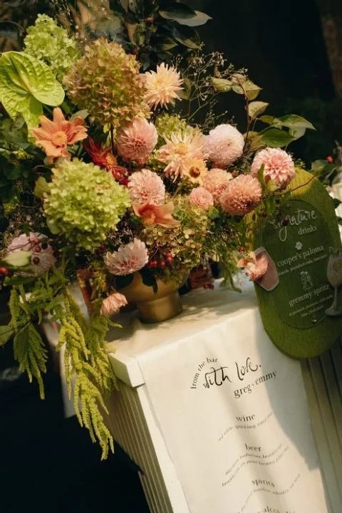 A Chartreuse Wedding for Emmy and Greg