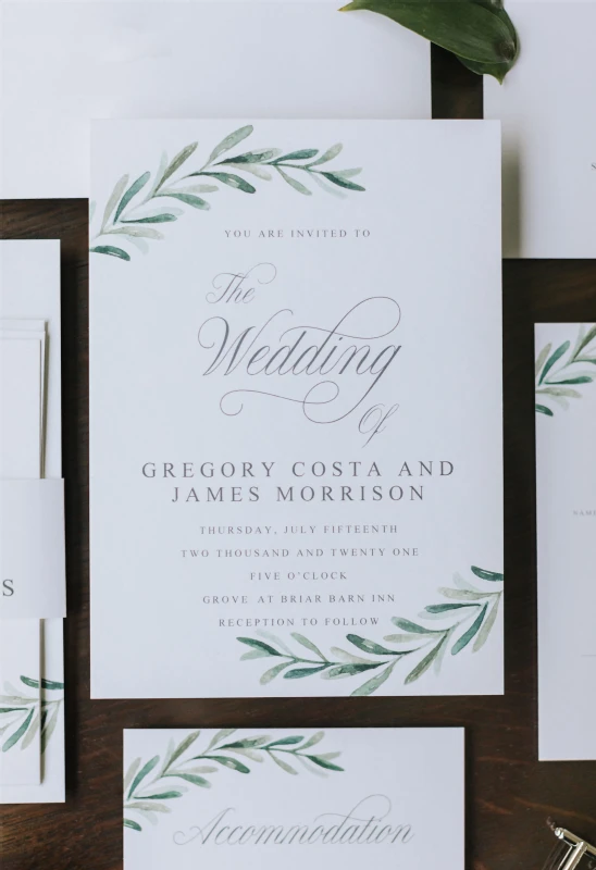 A Formal Wedding for Gregory and James