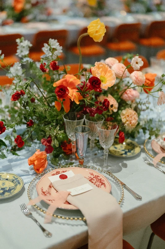  A Sunset-Colored Wedding Above Florence That Bloomed from Aisle to Veil