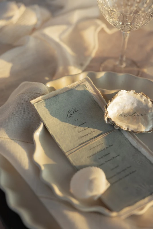 A Baja Wedding Washed Ashore in Shell, Pearl and Sea Glass