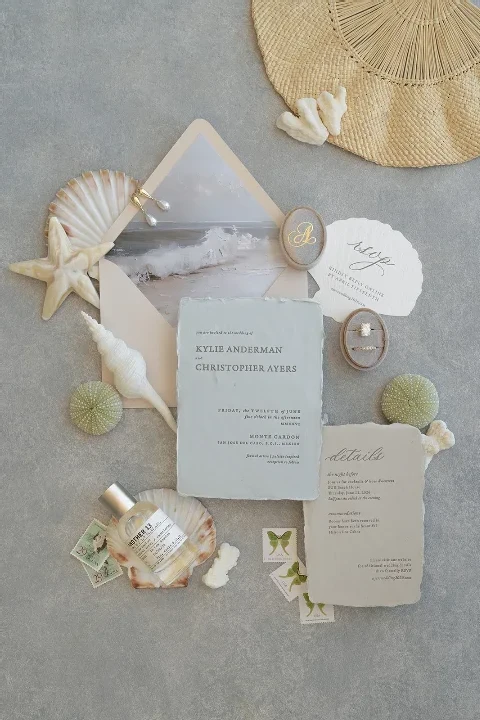 A Baja Wedding Washed Ashore in Shell, Pearl and Sea Glass