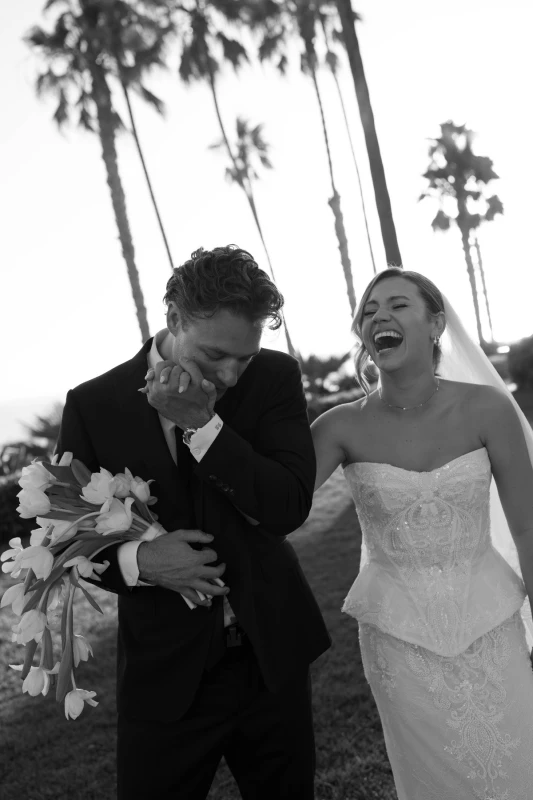 A Coastal Wedding Told in Tulips, Lace and Tall Grass
